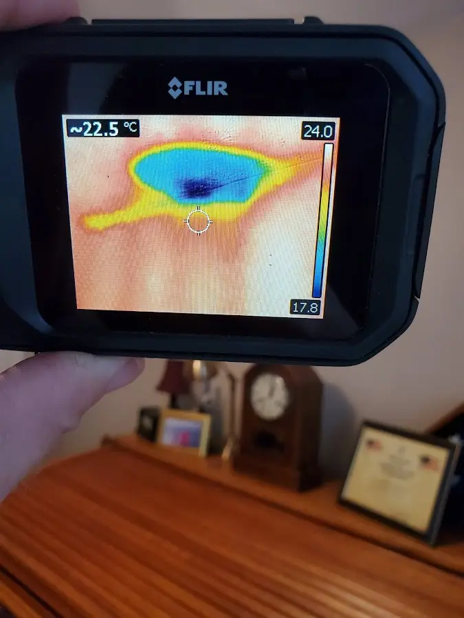 Thermal imaging inspection for water damage in Hampton
